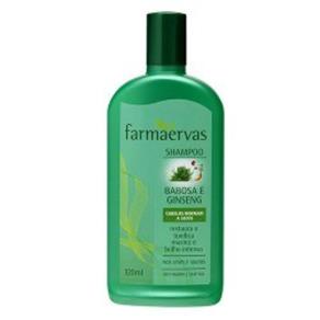 Shampoo Farmaervas Babosa e Ginseng Cabelos Normais a Secos 320Ml