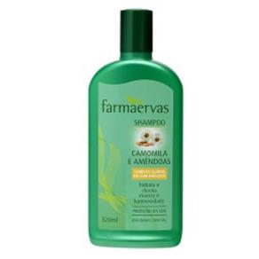 Shampoo Farmaervas Camomila e Amêndoas Cabelos Claros 320ml