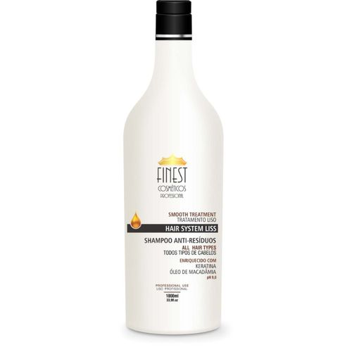 Shampoo Finest Hair System Liss Anti-resíduos - 1lt