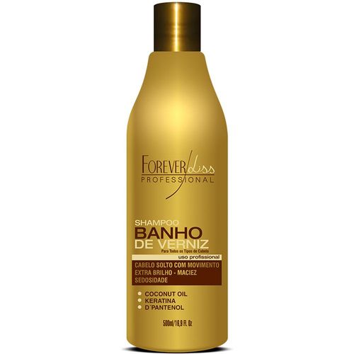 Shampoo Forever Liss Banho de Verniz Extra Brilho 500ml