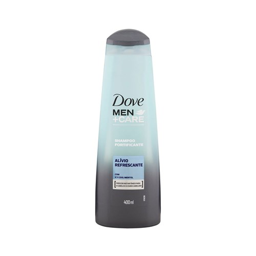 Shampoo Fortificante Alívio Refrescante Dove Men+Care Frasco 400Ml