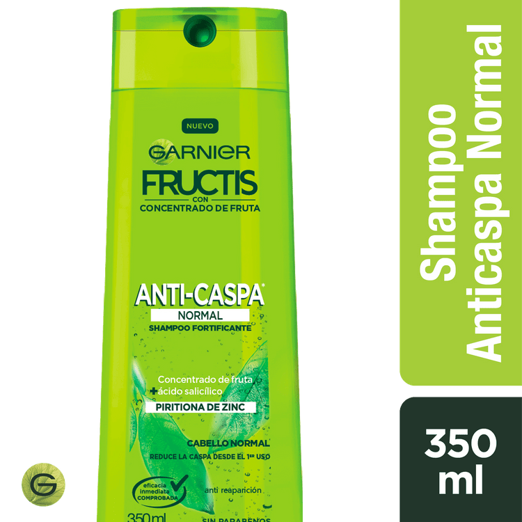 Shampoo Fructis Anticaspa Cabello Normal 350 Ml