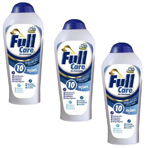 Shampoo Full Care 500ml 10 em 1 - Dermatológico - 3 Unid.