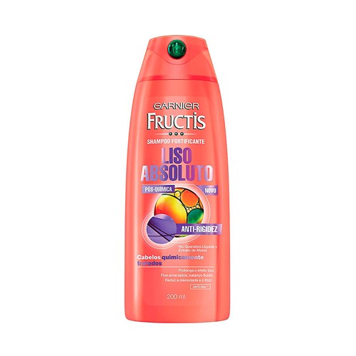 Shampoo Garnier Fructis Liso Absoluto Pós Química com 200ml