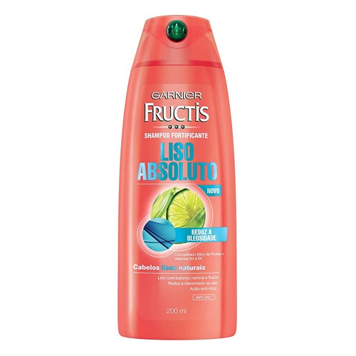 Shampoo Garnier Fructis Liso Absoluto Sem Sal com 200ml
