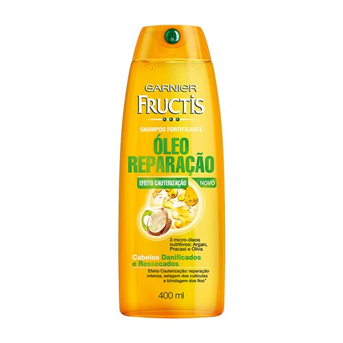 Shampoo Garnier Fructis Óleo Reparação Efeito Cauterização com 400ml
