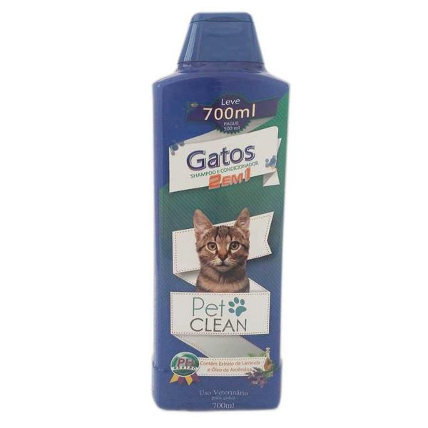 Shampoo Gatos 2 em 1 Pet Clean 500ml