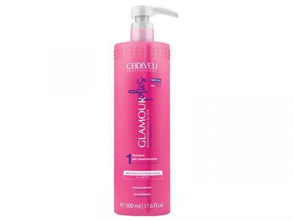 Shampoo Glamour Plus Pré-Reestruturante - Cadiveu 500ml