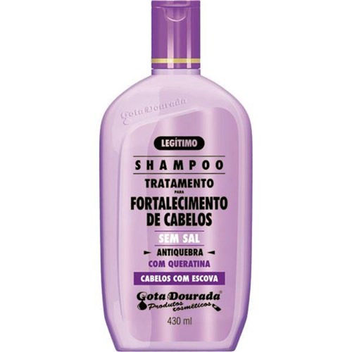 Shampoo Gota Dourada Cabelos com Escova 430Ml