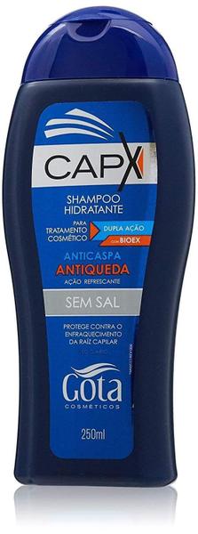 Shampoo Gota Dourada CapX Anticaspa Antiqueda 250ml (Azul)