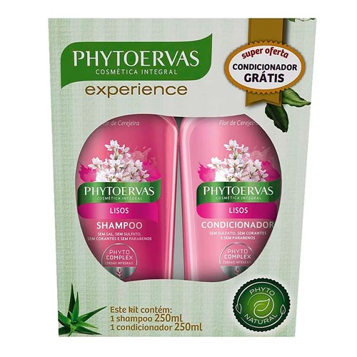 Shampoo + Grátis Condicionador Phytoervas Lisos com 250ml Cada