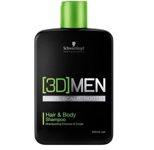 Shampoo Hair Body 3D Men Schwarzkopf 250ml