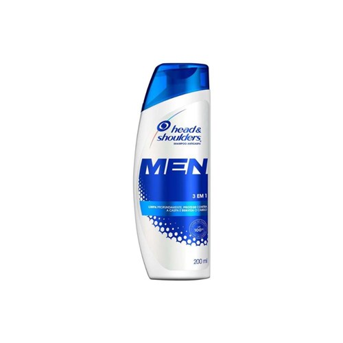 Shampoo Head & Shoulders Anticaspa 3 em 1 Masculino 200Ml