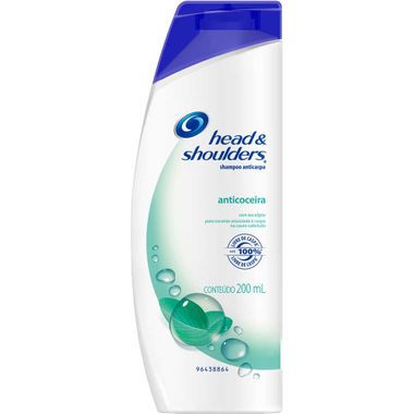 Shampoo Head&Shoulders Anticoceira 200ml Cx. C/ 6 Un.
