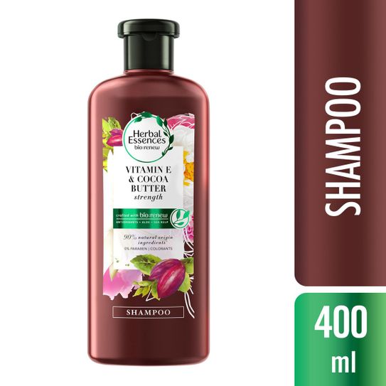 Shampoo Herbal Essences Bio:Renew Vitamina e E Manteiga de Cacau 400ml