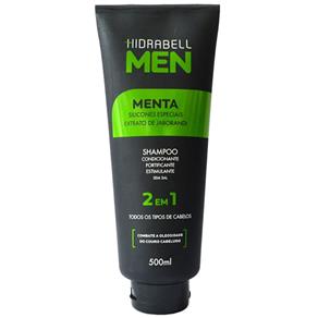 Shampoo Hidrabell Men 2 em 1 Menta - 500ml
