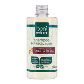 Shampoo Hidratação Suave Argan e Linhaça 500ml Boni