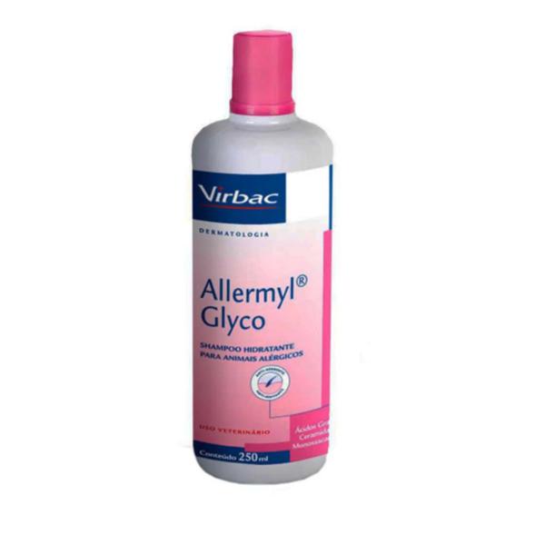 Shampoo Hidratante Allermyl Glyco 250ml para Animais Alérgicos para Cães e Gatos - Virbac