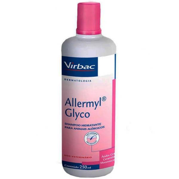 Shampoo Hidratante Allermyl Glyco Animais Alérgicos 250ml - Virbac