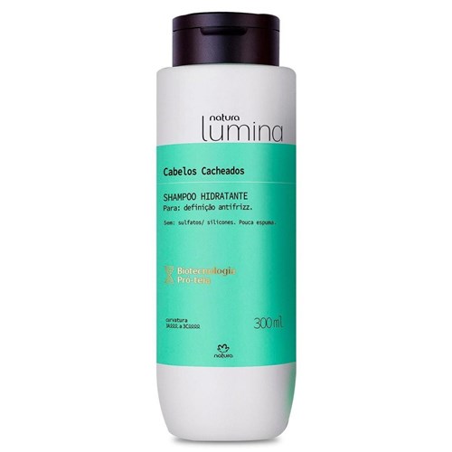 Shampoo Hidratante Cabelos Cacheados Lumina Natura- 300Ml