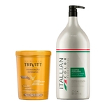Shampoo Hidratante Lavatório Itallian Color 2,5l + Hidratação Intensiva Trivitt 1KG