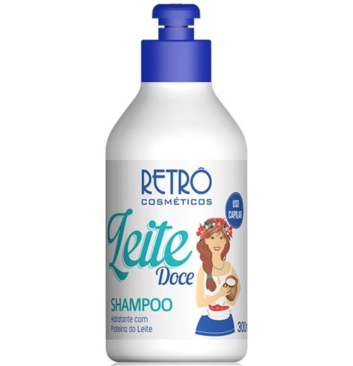 Shampoo Hidratante Retrô Cosméticos Leite Doce 300ml