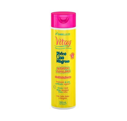 Shampoo Hidratante Vitay Divino Liso Milagroso 300ml - Embelleze