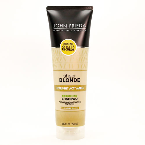 Shampoo Highlight Activating John Frieda Sheer Blonde Loiros Escuros 250ml