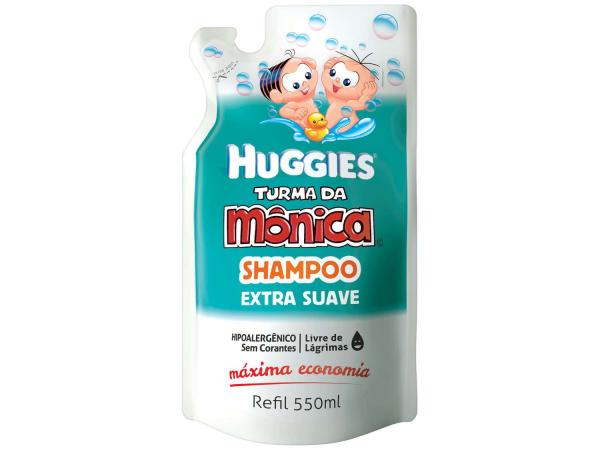 Shampoo Huggies Turma da Mônica Extra Suave - Refil 550 Ml para Cabelo Normal