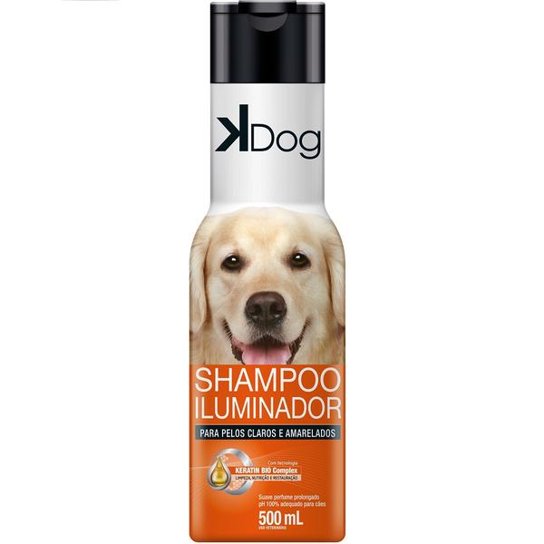 Shampoo Iluminador K Dog para Cães de Pelos Claros e Amarelados (500 Ml) - Total Química - Kdog - Total Química