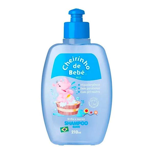 Shampoo Infantil Cheirinho de Bebê Blue 210ml - Cheirinho Bebê