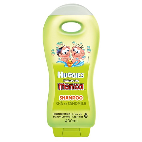Shampoo Infantil Huggies Turma da Mônica Camomila 400Ml