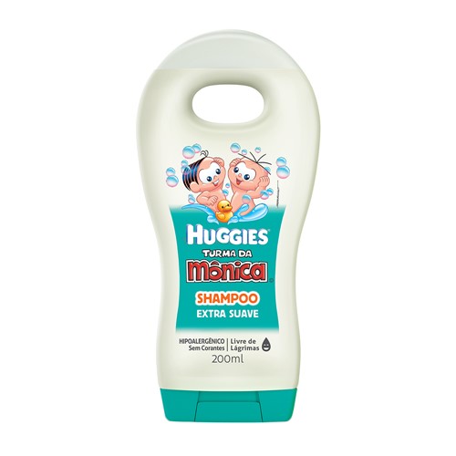 Shampoo Infantil Huggies Turma da Mônica Extra Suave com 200ml