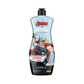 Shampoo Infantil Impala Avengers Thor 2Em1 400Ml
