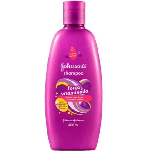 Shampoo Infantil Johnson Johnson 400ml Força Vitaminada