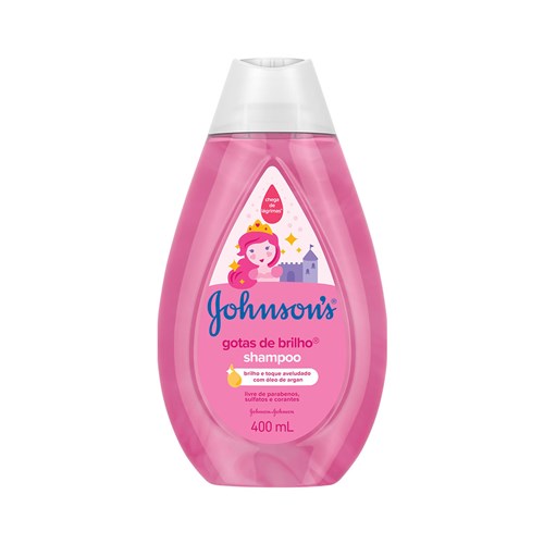 Shampoo Infantil Johnson's Baby Gotas de Brilho 400Ml