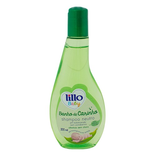 Shampoo Infantil Neutro Lillo Baby Banho de Carinho com 200ml