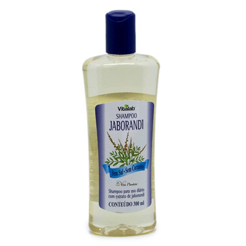 Shampoo Jaborandi (Sem Sal e Corante) Queda de Cabelo 300Ml - Vitalab Vitalab