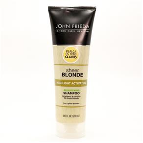 Shampoo John Frieda Sheer Blonde Highlight Activating para Loiros Claros 250ml