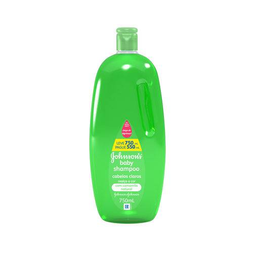 Shampoo Johnson & Johnson Baby Cabelos Claros 750ml Pague 550ml
