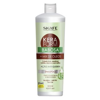 Shampoo Keraform Babosa e Mix de Óleos Skafe 500ml