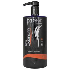 Shampoo Key Platinum Matizador de Tons Platinados 1litro ? Ocean Hair