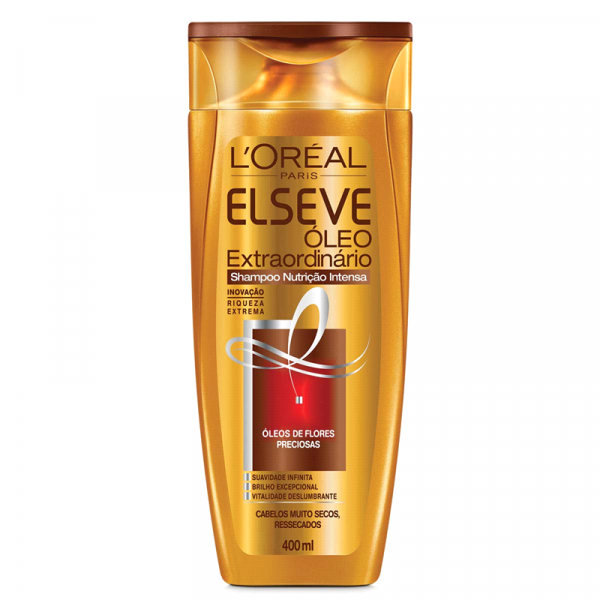 Shampoo L Oréal Elseve Óleo Extraordinário Nutrição Intensa 400ml