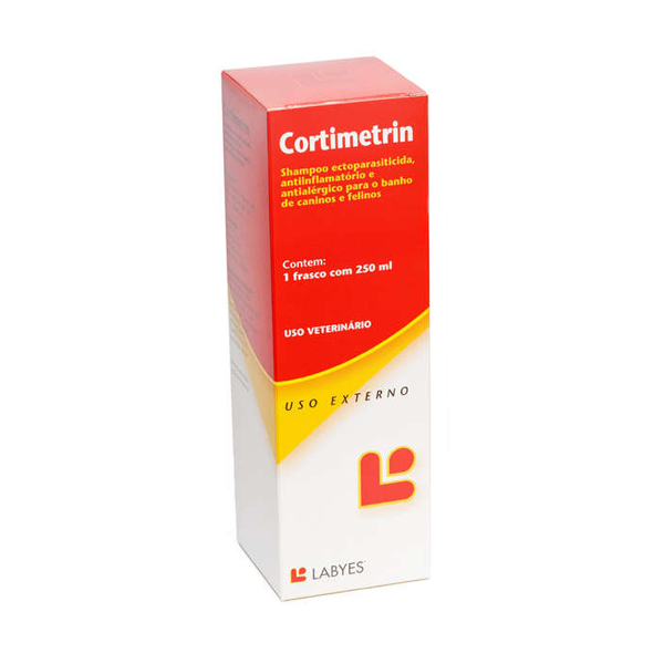 Shampoo Labyes Cortimetrin Antialérgico Anti-inflamatório e Ectoparasiticida - 250 ML
