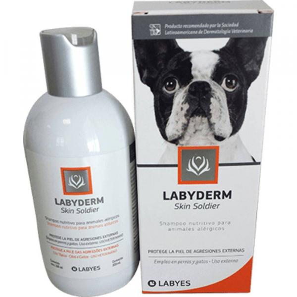 Shampoo Labyes Labyderm Skin Soldier para Cães e Gatos 220 ML