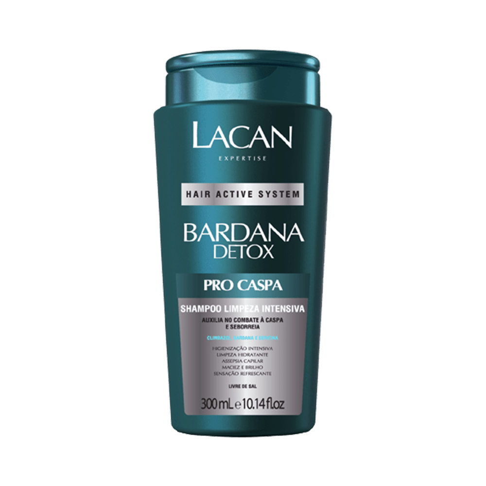Shampoo Lacan Limpeza Intensa Bardana Detox Care 300ml