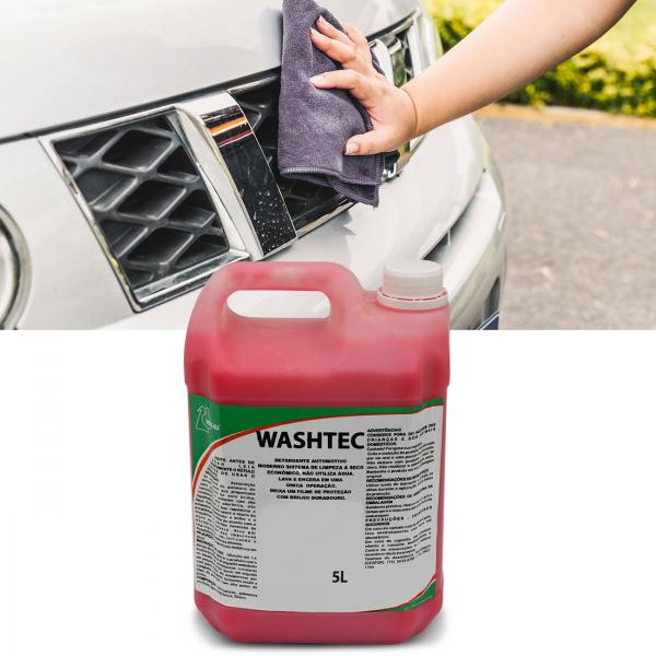 Shampoo Lava Seco Automotivo Washtec Concentrado 1x4 Limpa e Encera 5 Litros - Henlau