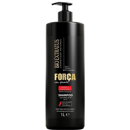 Shampoo Limpeza Equilibrada Força com Pimenta 1L - Bio Extratus