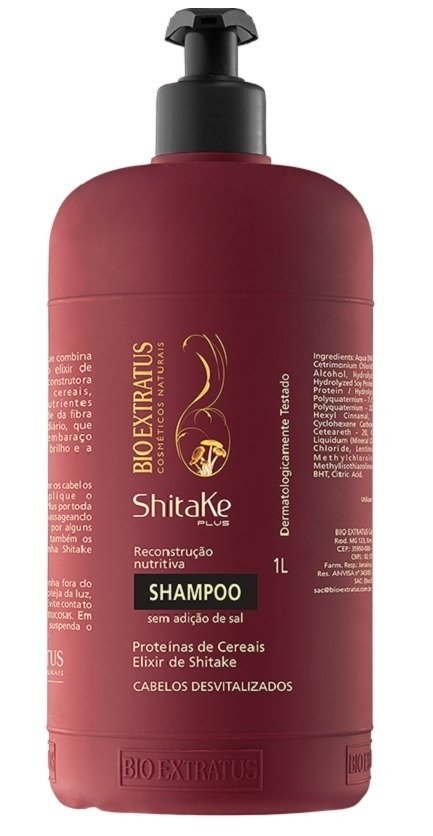 Shampoo Limpeza Nutritiva Shitake Plus 1L - Bio Extratus