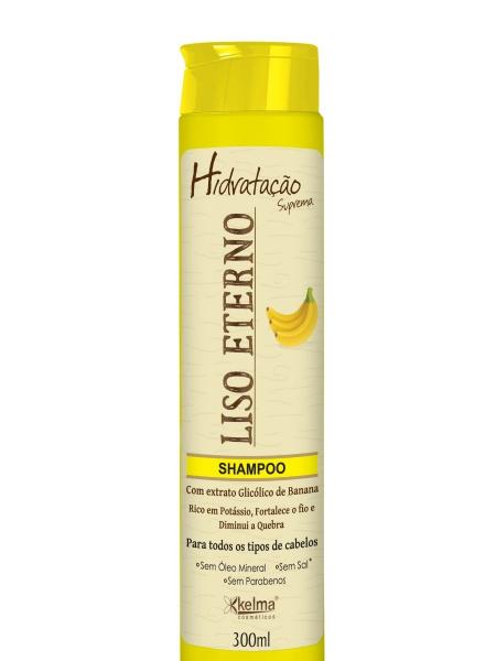 Shampoo Liso Eterno Banana (300ml) - Kelma Especificação:Único